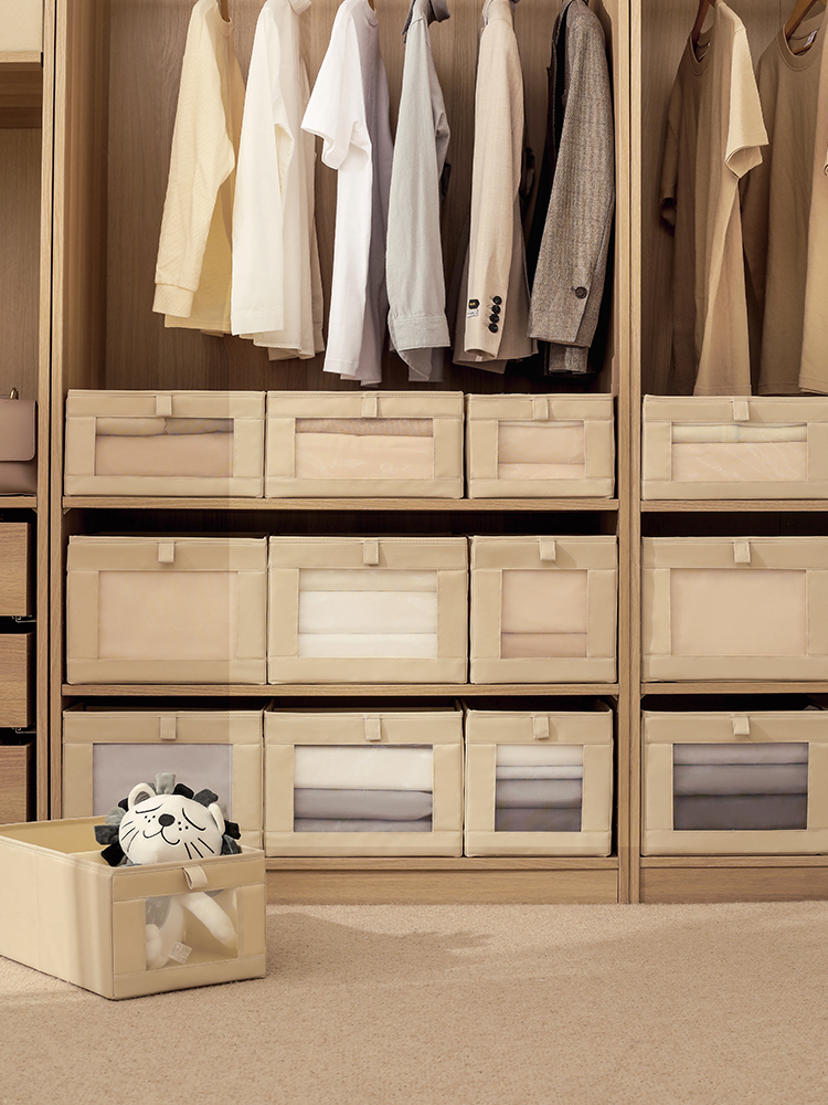 Vertical Clothes Storage Box Foldable For Home Drawer Style Wardrobe Clothing Storage Box Fabric Storage Box Storage Fantastic
