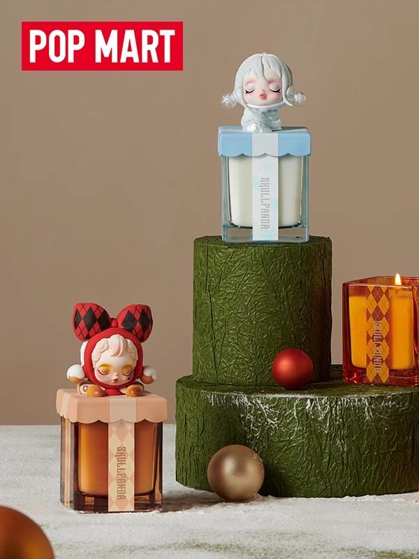 PopMart Pop Mart Skullpanda Wishing Time to Aromatherapy Candle Blind Box Trendy Decoration Hand Office