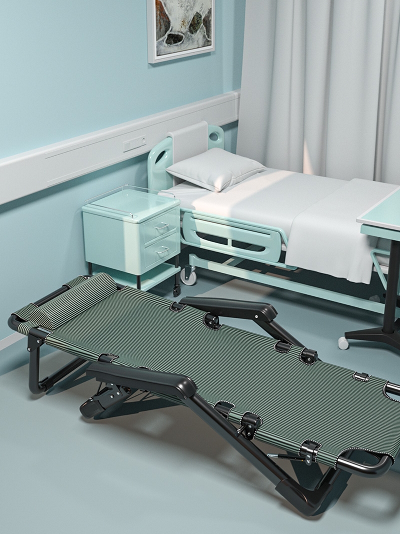 Folding Bed Single Bed Office Lunch Break Recliner Bed for Lunch Break For Home Adult Simple Accompanying Bed Portable Camp Bed