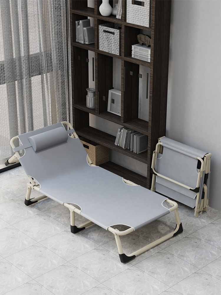 Folding Bed Lunch Break Single Office For Home Siesta Appliance Recliner Lunch Break Foldable Simple Camp Bed Accompanying Bed