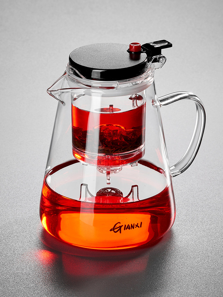 Elegant Teapot Kung Fu Tea Set Suit For Home Semi-automatic One-Click Filtering Tea Water Separation Bean Bag Tea Making Handy Gadget