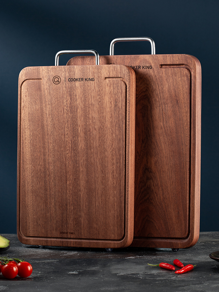 Kitchen King Ebony Cutting Board For Home Kitchen Crack-Proof Solid Wood Cutting Board Kitchen Double-Sided Cutting Board Whole Wood Cutting Board