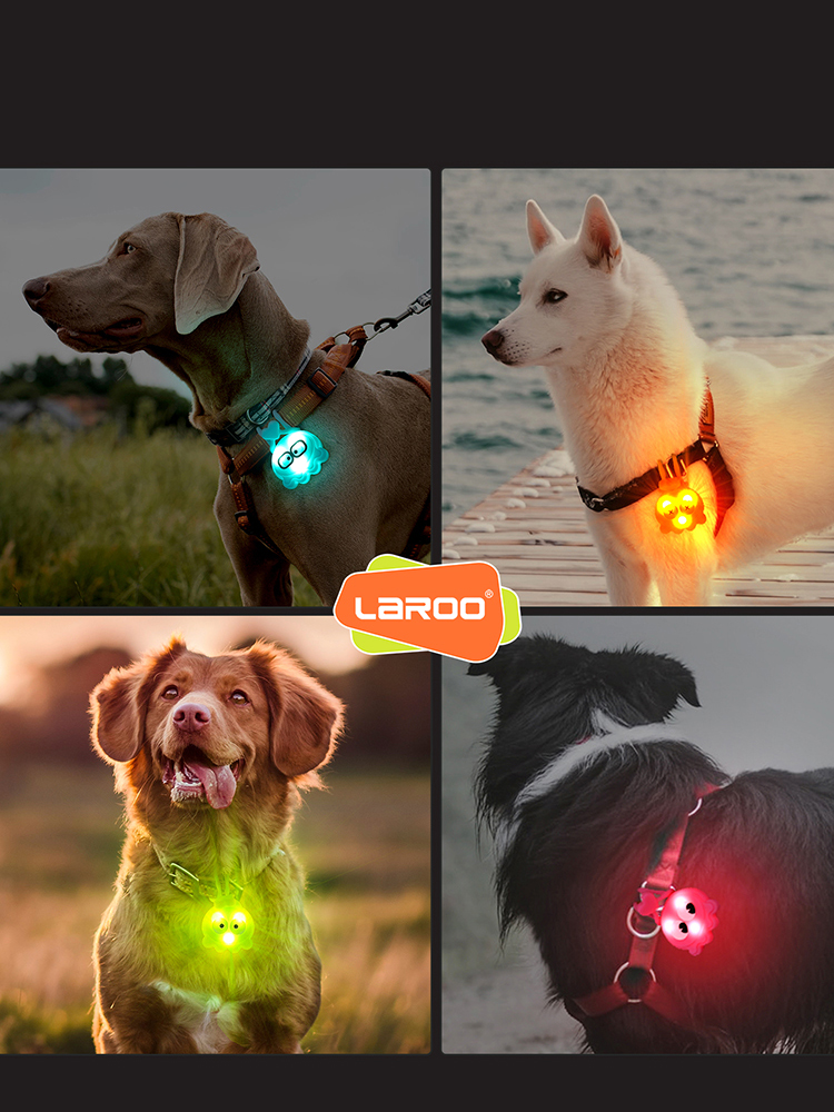 Leno Octopus Light Luminous Collar Walking Dog Laroo Pet Safety Light Light-Emitting Pendant Night Light Anti-Lost Listing Supplies