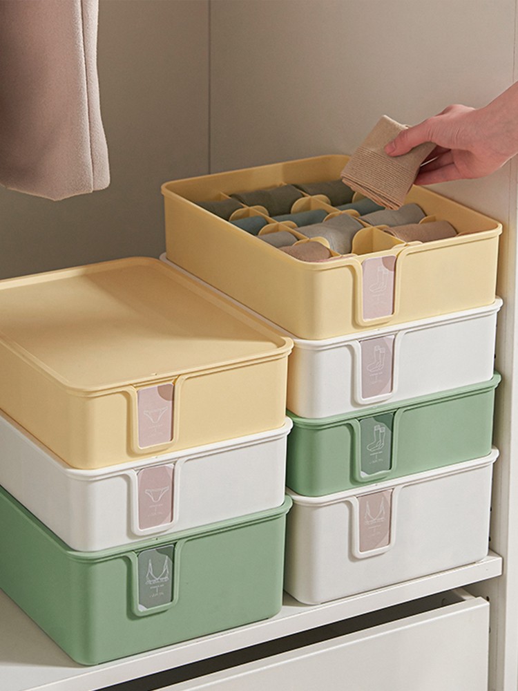Storage Doctor Ящик для хранения нижнего белья для дома, носков, трусов, удобный гаджет, отделение для гардероба, три в одном, бюстгальтер, ящик