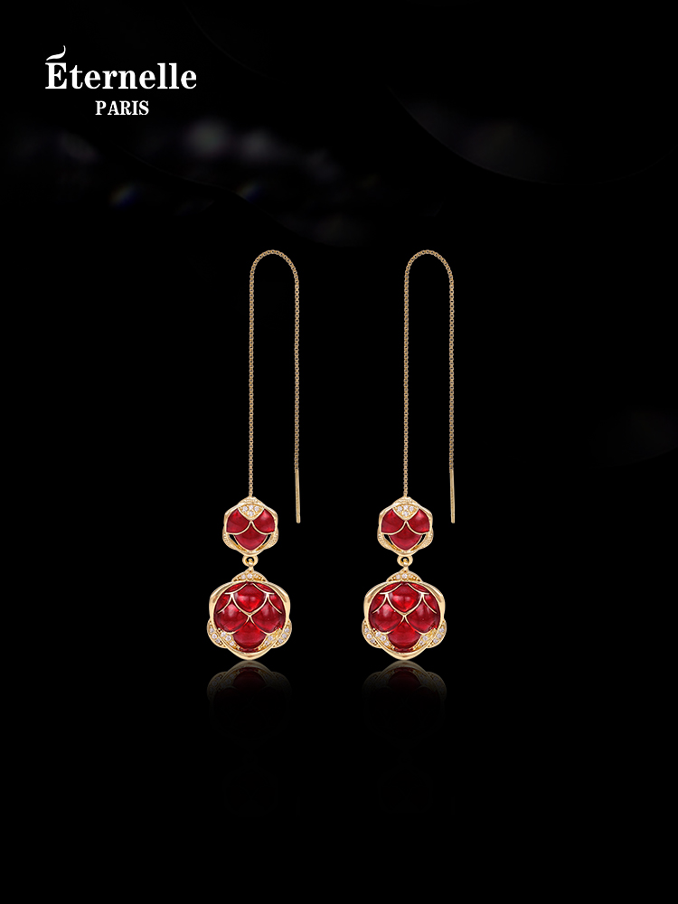 [Chinese Fad Design] Eternelle French Eternal Dragon Scale Earrings Accessible Luxury Fancy Earrings Natal Year Gift