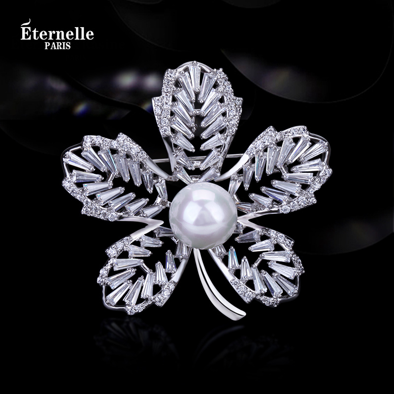 French Eternelle Simple and Light Luxury Brooch 2025 New Design Sense Corsage Accessories Collar Pin Decorations