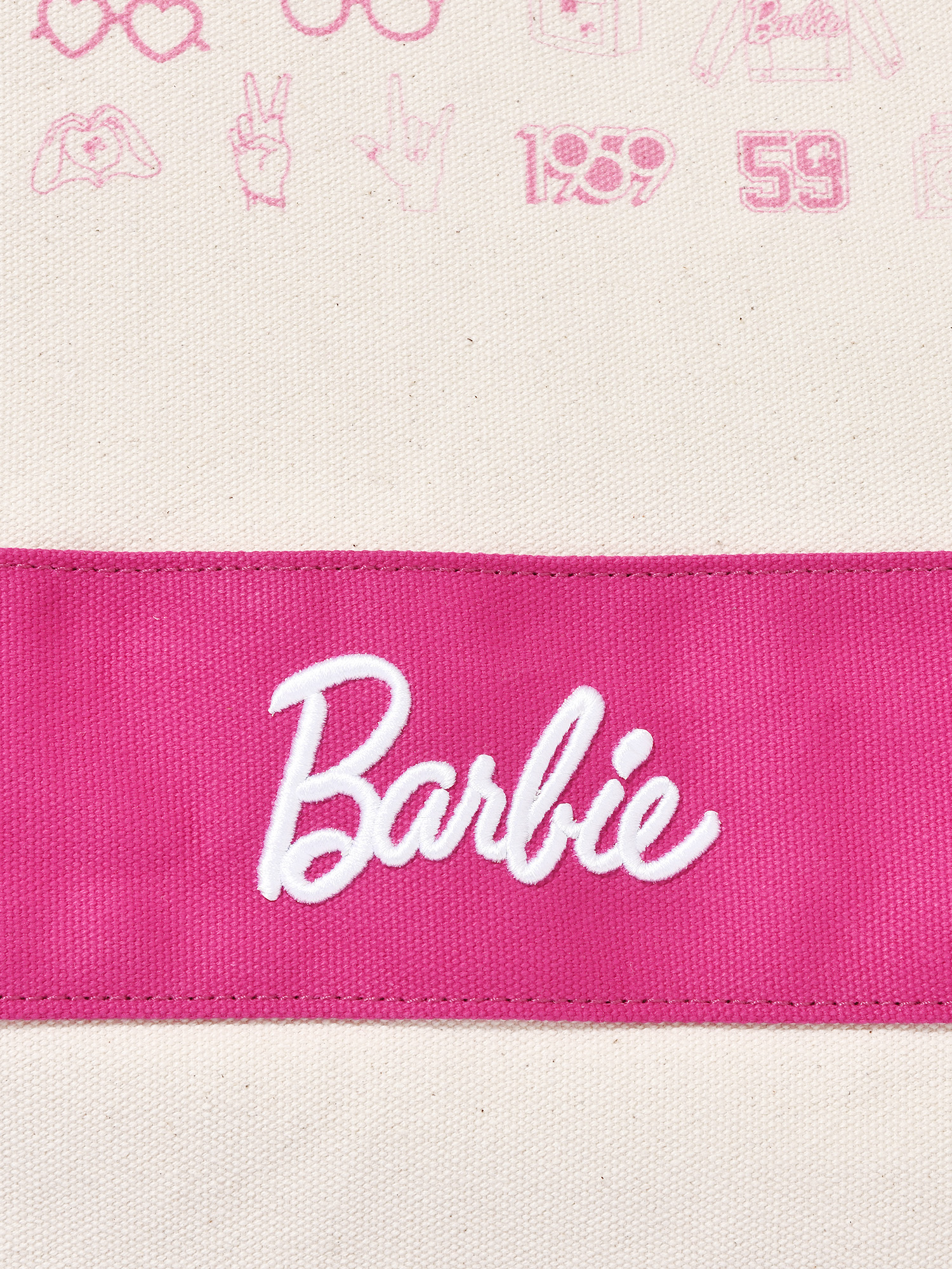 Primitive Man Barbie Canvas Bag Large Capacity Work Work Clothing Portable Tote Bag Bucket Bag Underarm Bag Tote Bag