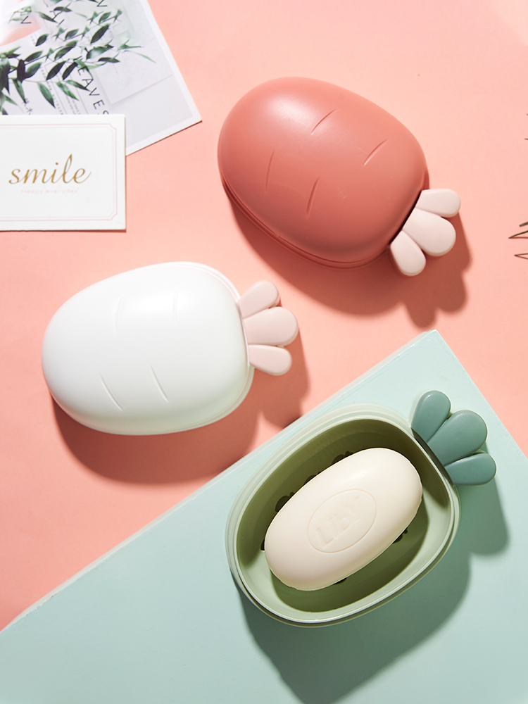 Creative Stylish Cute Large Cartoon Soap Dish with Lid