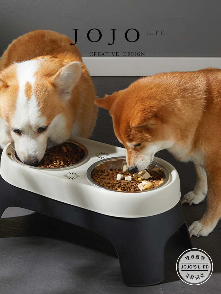 Jojo's L. Pd. Mr. Grocery. Feeding Bowl Anti-Tumble Stainless Steel Food Basin Cat Rice Basin | Obedience