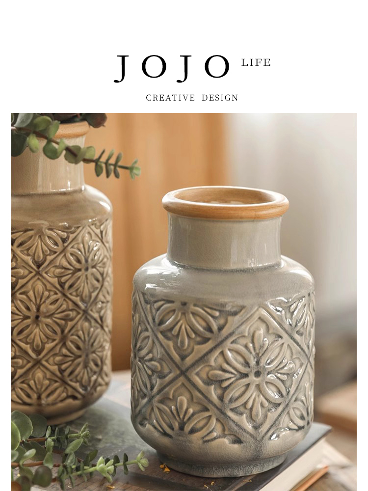 Embossed Pattern Vintage Home Decor Left Bank |
