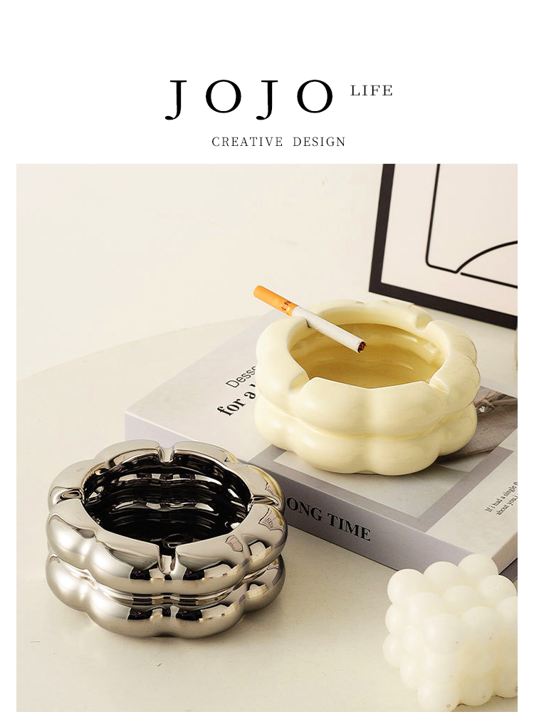 Jojo's L. PD · Dison · Ashtray Cute Cotton Candy Creative and Slightly Luxury Cream Style | Desheng