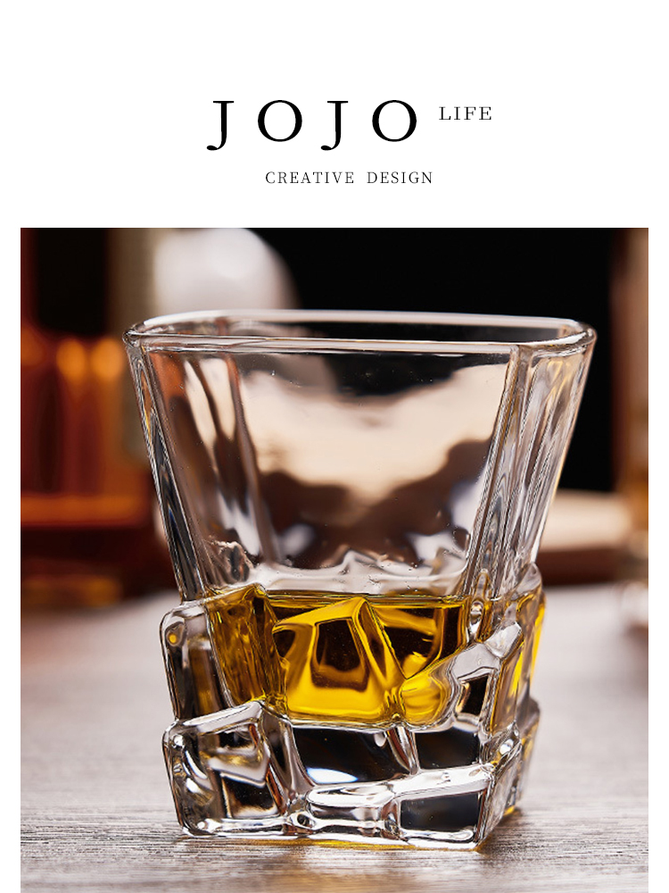 Jojo's L. Pd. Crystal. Cup Set For Home Accessible Luxury Phnom Penh Asymmetrical Crystal Cup | Jingyi