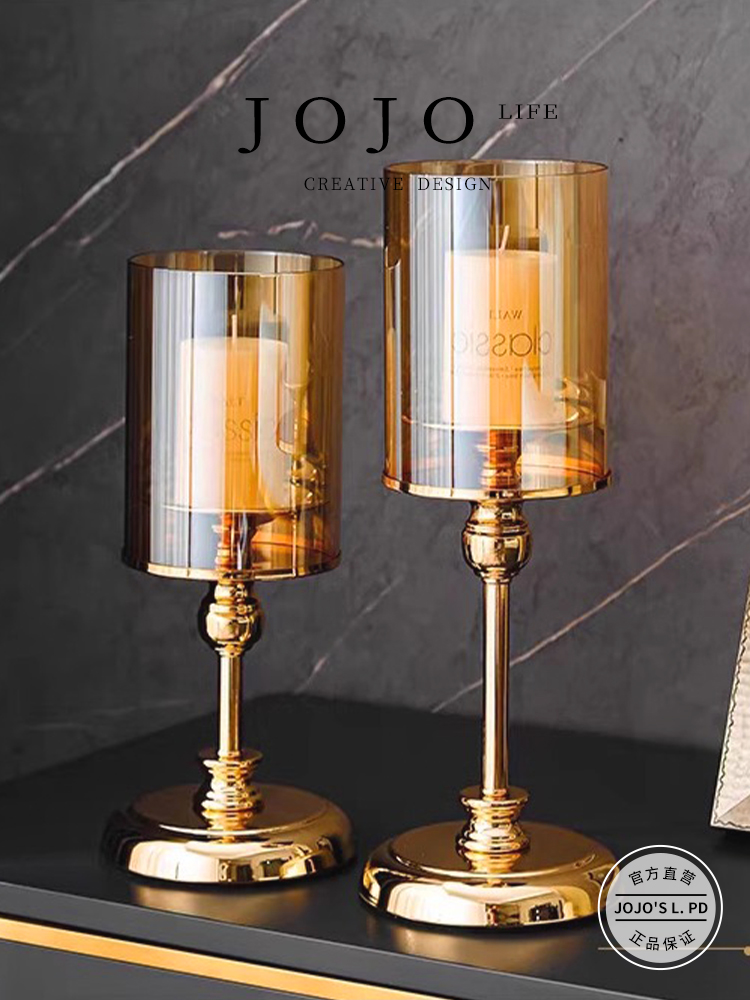 Jojo's L. Pd. Airily. Candle Holder Romantic Accessible Luxury Dining Table Candlelight Dinner Props | Fluttering