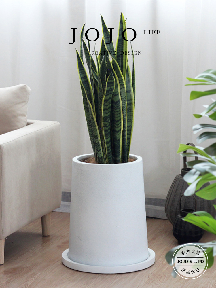 Jojo's L. Pd. Act. Nordic Simple Stylish Creative Large Plant Large Flower Pot with Tray | Acting