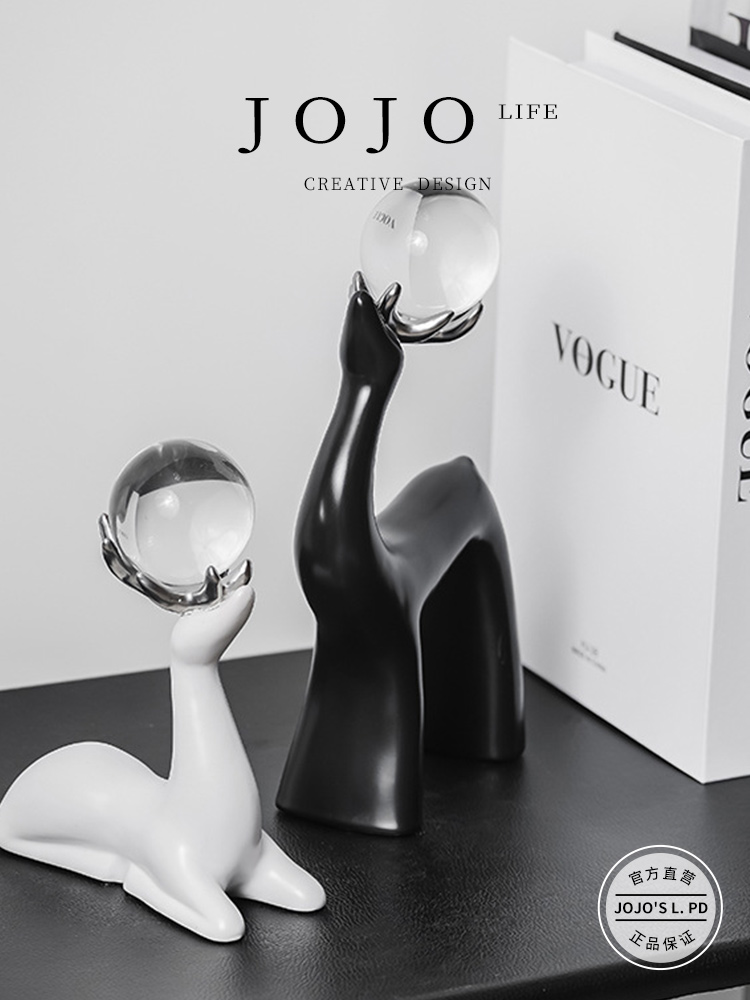 Jojo's L. Pd. Arousing. Wine Cabinet Living Room Entrance Deer Home Decorations and Accessories | Avoid Suspicion