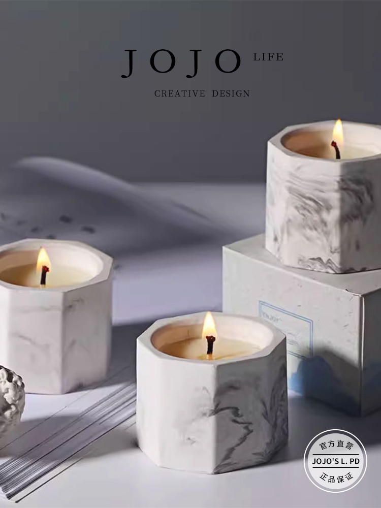 Jojo's L. Pd. Mr. Grocery. Flower Fragrance Candle Bedroom For Home Lasting Classy | Purple Deng