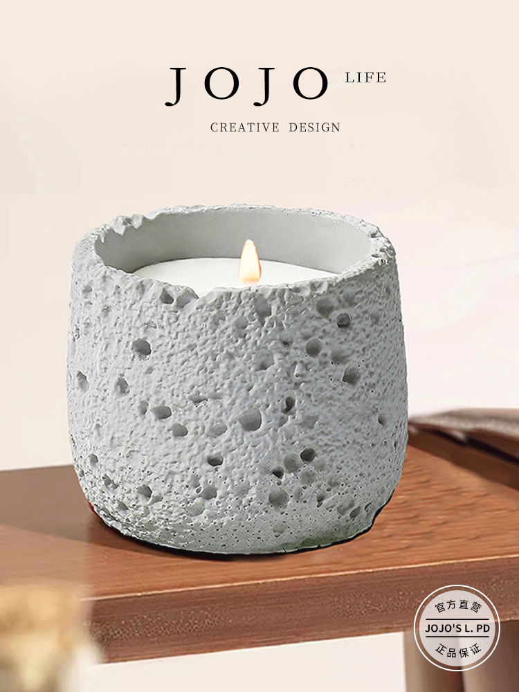 Jojo's L. Pd. Mr. Grocery. Plaster Cup Candle Niche Style Atmosphere Lasting Fragrance Artsy | Intention