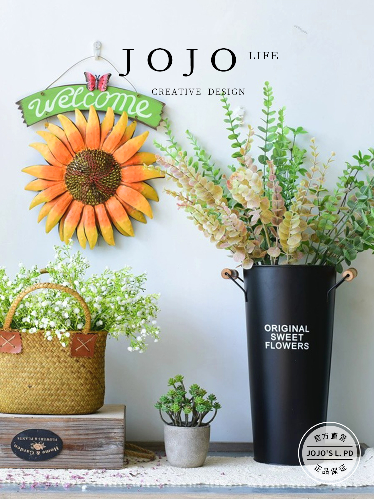 Jojo's L. Pd. Mr. Grocery. European Pastoral Style Wall Decorative Mural SUNFLOWER | Empty