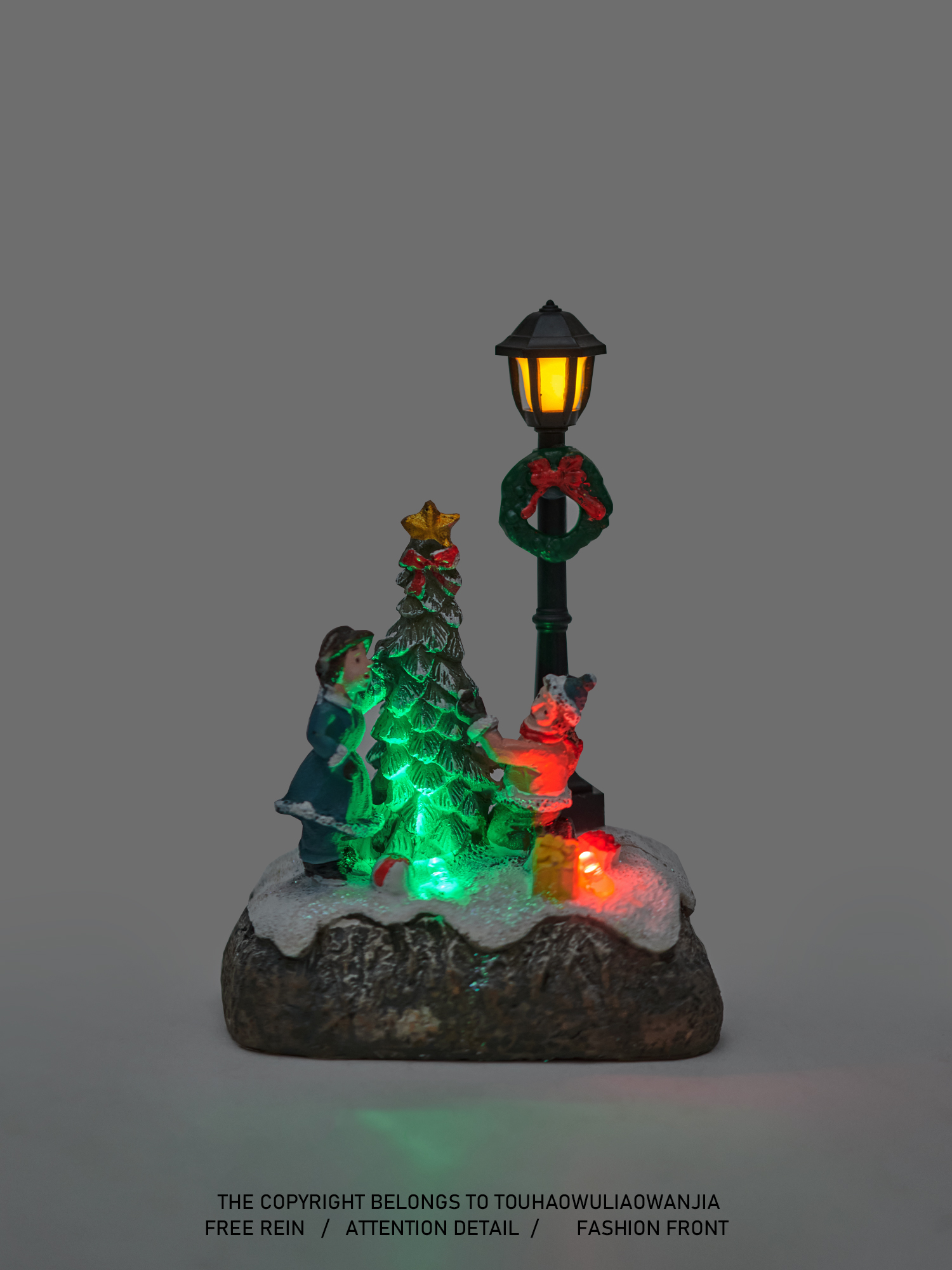 The Number One Family Is Bored, Give TA a Christmas Tree Small Street Light Atmosphere Small Night Lamp Decoration Christmas Gift