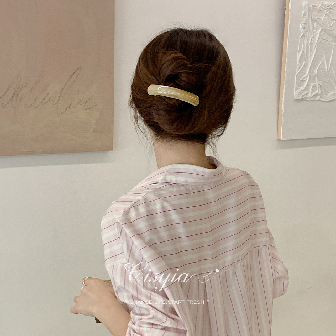 Cisyia Acetic Acid Hairpin Low Bun Clip