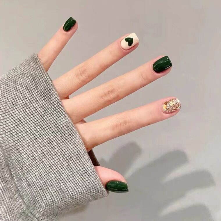 Nail Stickers Heart Sequins Color Jump Summer Waterproof Wear