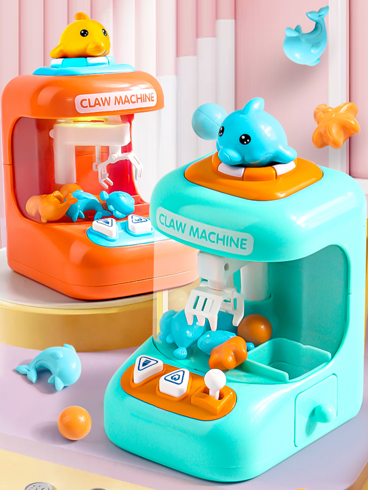 Children's Net Red Prize Claw Toys 2025 New Arrival Clip Doll Girl and Boy Mini Gashapon Machine Small For Home