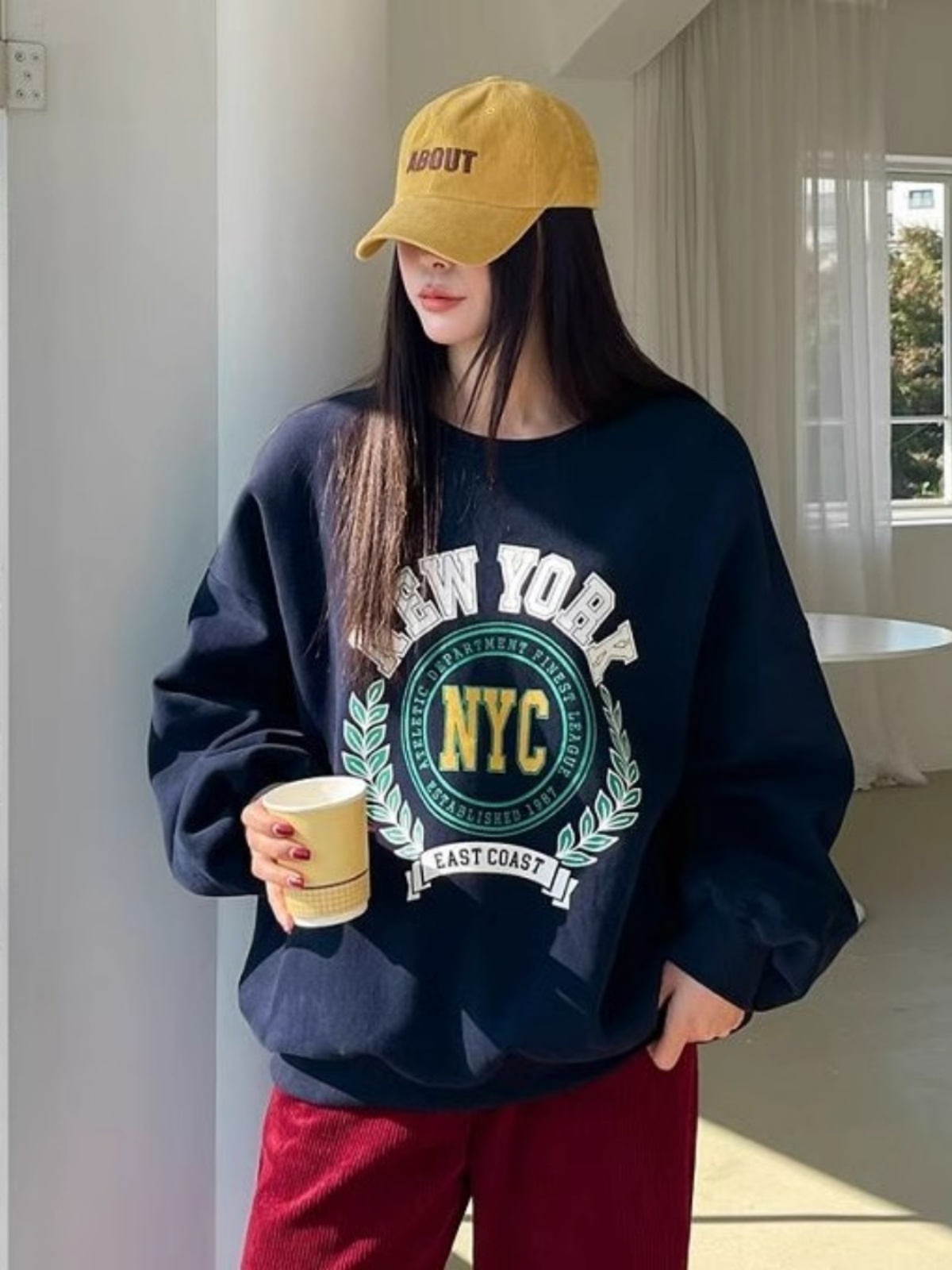Fashion Wear round Neck Sweatshirt Women 2025 New Arrival Best Selling Letters Printed All-Matching Loose Oversize Tops Fashion