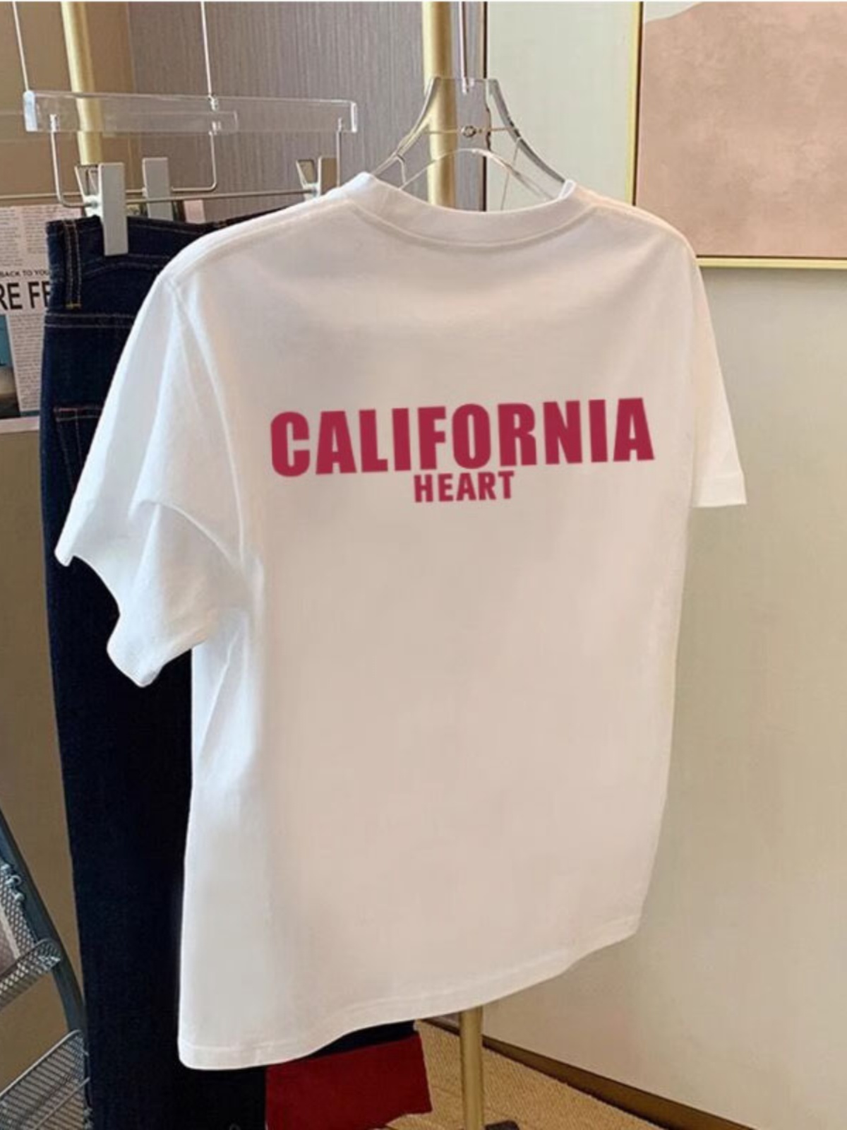 Pure Cotton Short Sleeve T-Shirt Women's Thin Summer Super Nice Wide Loose Shoulder round Neck Ladies T-shirt White Tops Easiest for Match