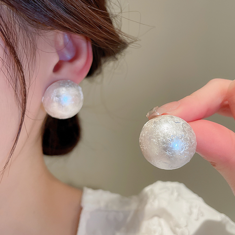 Large Pearl Earrings 2025 New Arrival Tide Niche Style Fancy 2025 Internet Hot Eardrops Socialite Earrings Ear Studs
