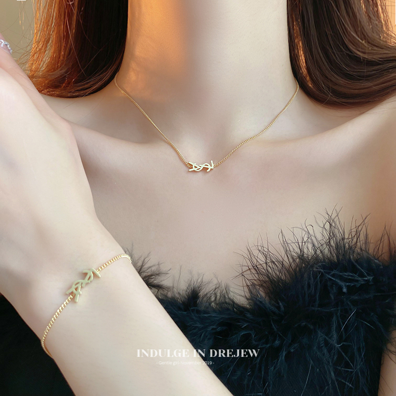 Necklace 2025 New Arrival Best Selling Light Luxury Minority Clavicle Chain Female Fancy Sweet Cool Ys Summer Sweater Chain Ornament