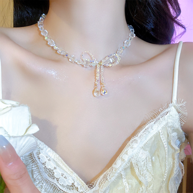 Accessible Luxury Bows Necklace 2025 New Arrival Best Selling Summer Clavicle Chain Elegant Classy Necklace Choker Accessories for Women