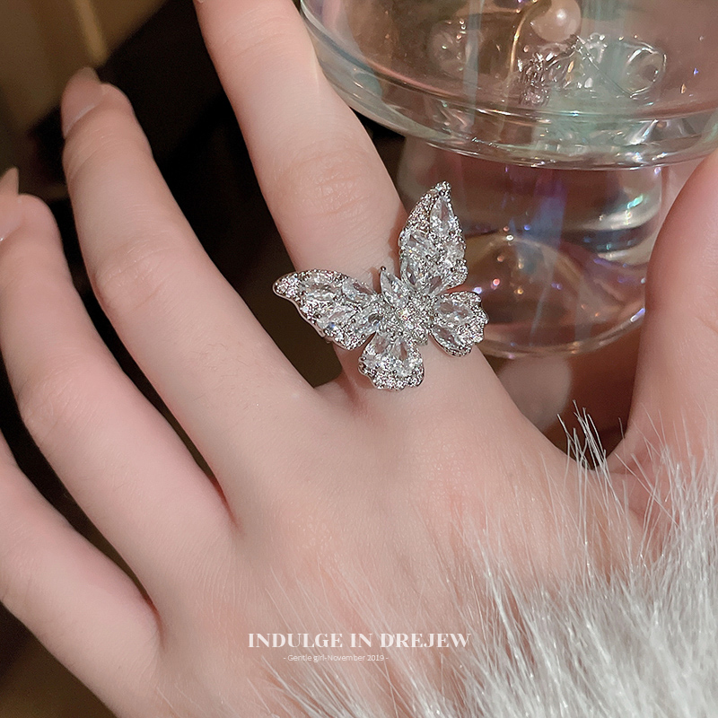 Niche Style Butterfly Women's Best Selling Fancy Open Ring