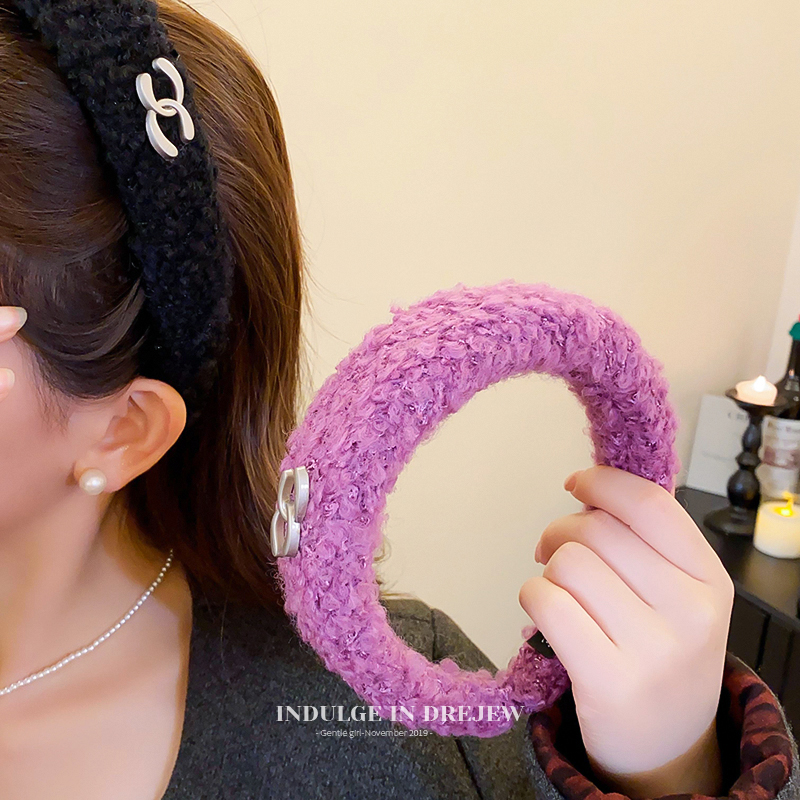 K-style Summer Fluffy Hair Band Women 2025 New Arrival High Skull Top Headband Fashionable Stylish Fancy Easiest for Match Hair Accessories