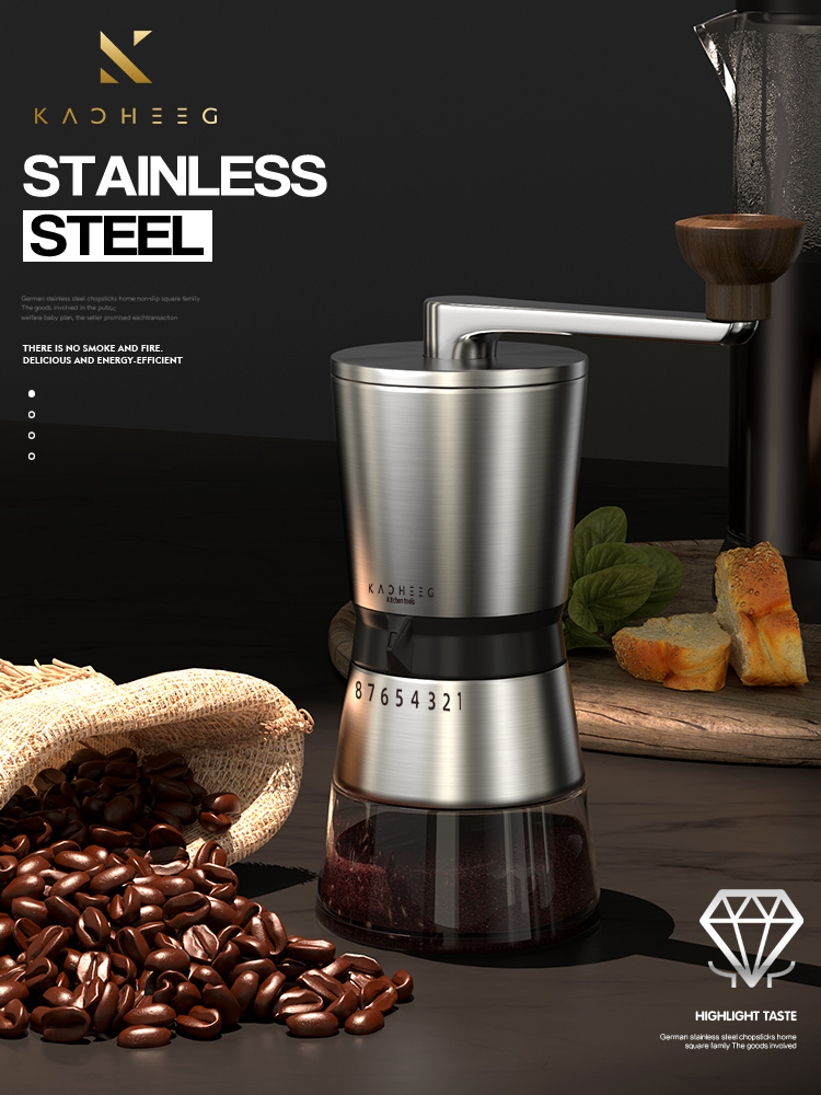German Hand Grinding Coffee Machine Coffee Grinder Coffee Beans with Grinder Hand-Operated Manual For Home Small Grinding Powder Integrated