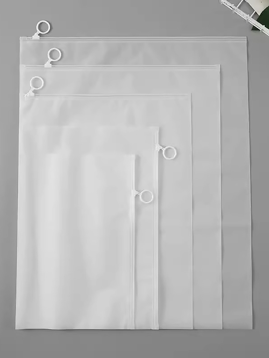 Waterproof Clothes Case Travel Translucent Frosted Pull Ring Envelope Bag Dustproof Thickened Travel Storage Maternity Package