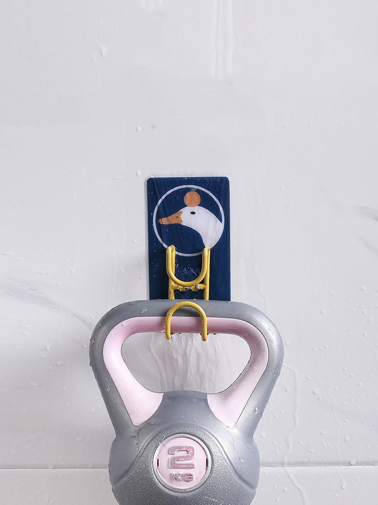 Cartoon Stainless Steel Washbasin Stand Punch-Free Storage Rack Bathroom Kitchen Wall Hanging Towel Rack Washbasin Hanger