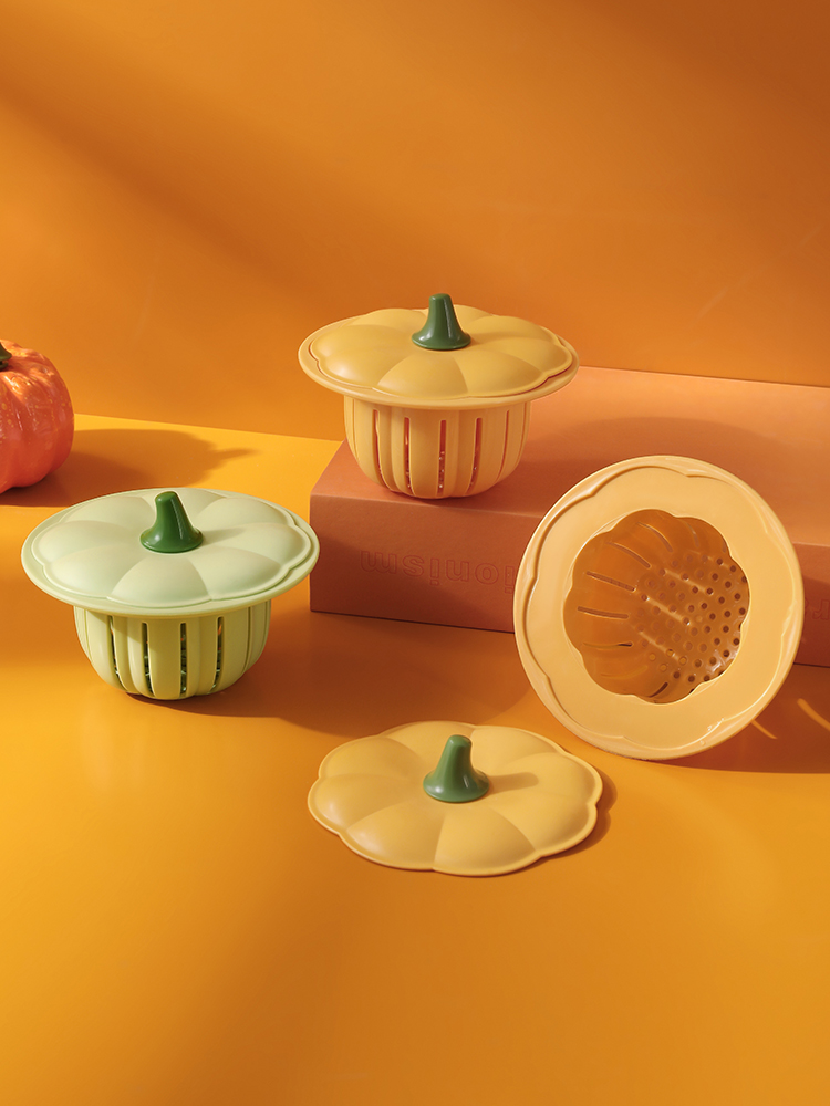 Pumpkin Sink Filter Basket Kitchen Leftovers Residue Filter Anti-Blocking Sewer Net Anti-Dirty Hand Can Carry Drain Basket