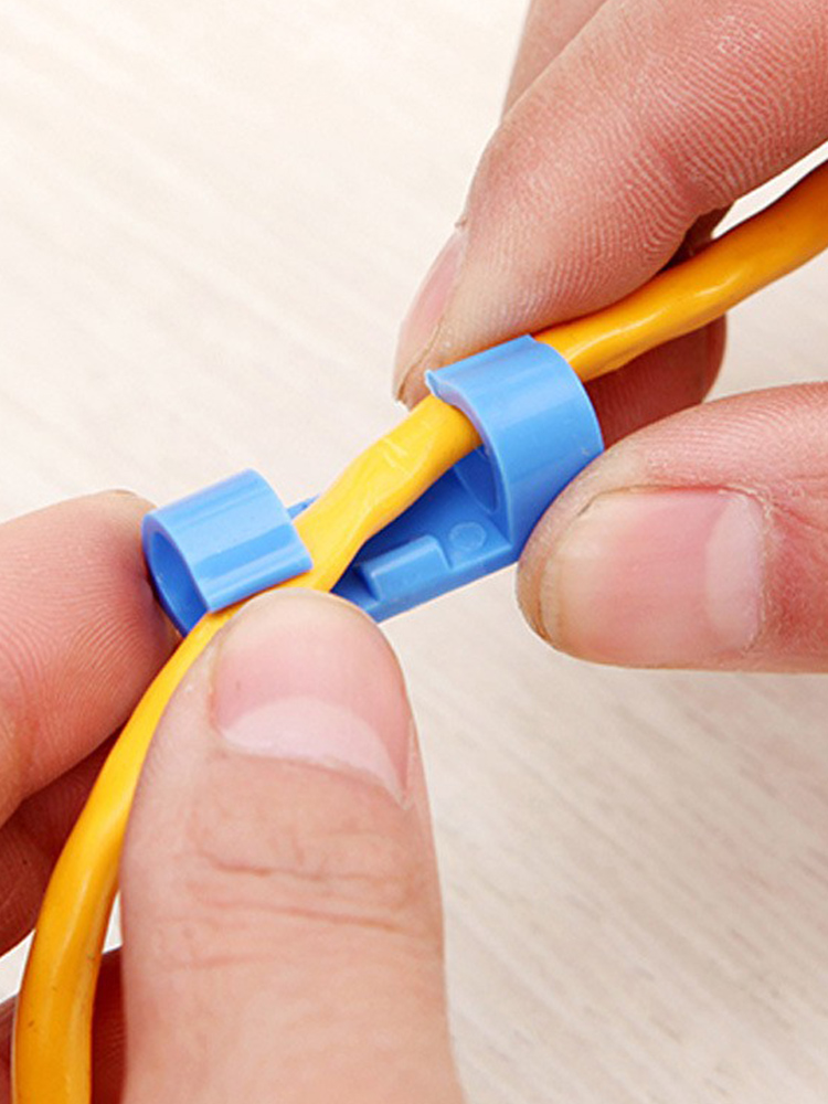 Self-Adhesive Wire Organizer For Home Computer Desktop Wire Container Wall-Mounted Winding Wire Holder