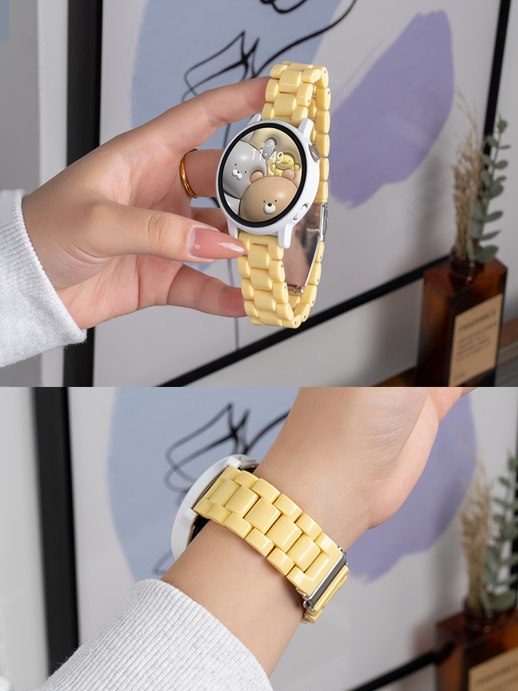 Suitable for Huawei GT3 Strap Watt4 Watch 3 Women's GT2 Smart Pro Women's Sports GT Glory Magic2 New Arrival GT1 Dedicated 42/46mm Resin GT4 Acrylic Fashion Accessories