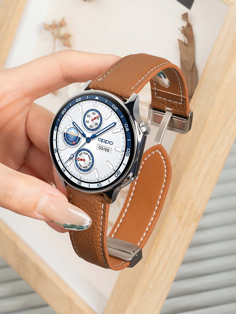 Oppo Leather Magnetic Classy Breathable Replacement Belt Watch