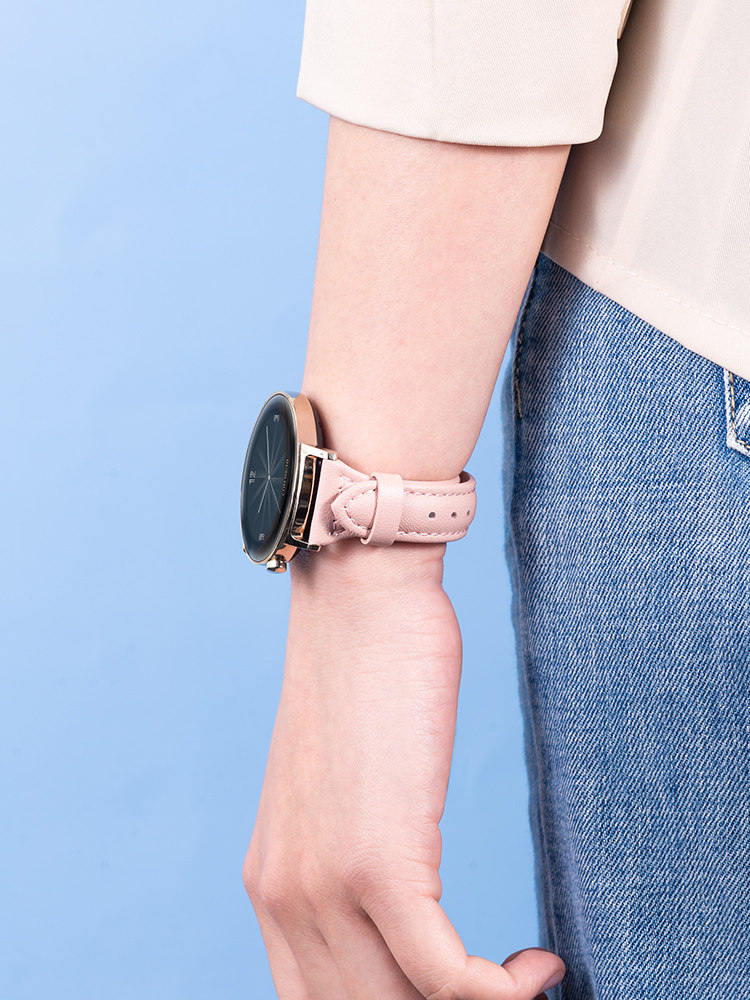 Applicable to Huawei GT2 Smart GT3 Strap GT1 Sports 2e Genuine Leather WatchFit Glory Magic2 Women's Watch3 Women's Fit New Arrival 42 Accessories ECG Elegant Es Women's Pro Fashion GS