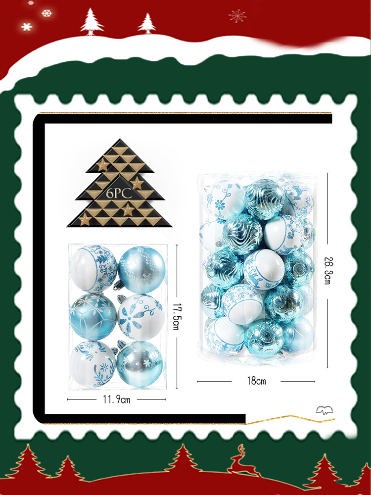 Christmas Decorations Christmas Tree Dress up Accessories Christmas Ball Pendant DIY Material Package Photo Props Gas Atmosphere