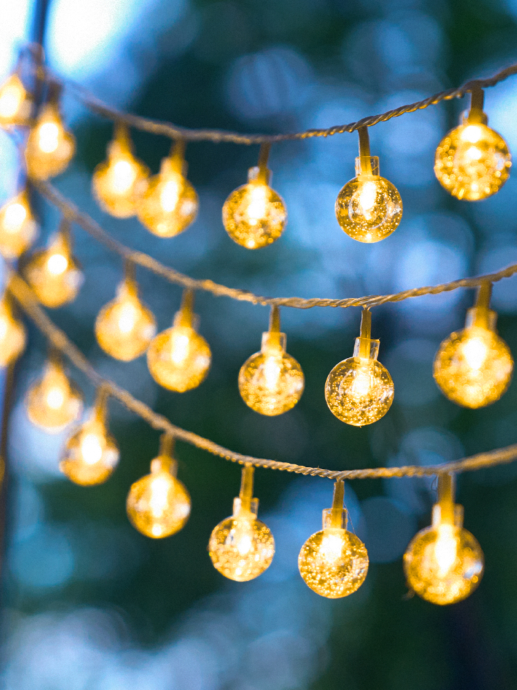 Star Light Colored Lantern Flashing Skewers Light Starry Decorative Light Camping Outdoor Gas Ambience Light with LED Light Bar