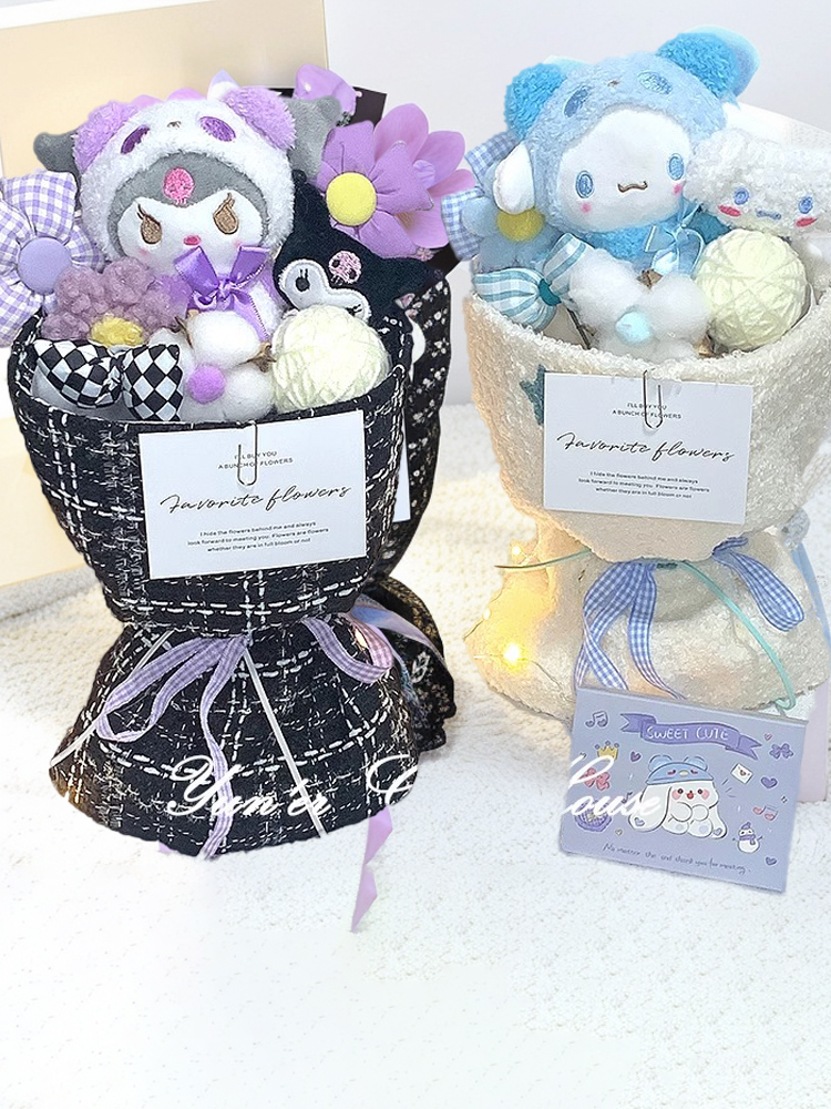Букет из Кукол Cinnamoroll Babycinnamoroll Clow M, Подарок на День Рождения Девушке, Подруге, Учителю, Ко Дню Святого Валентина