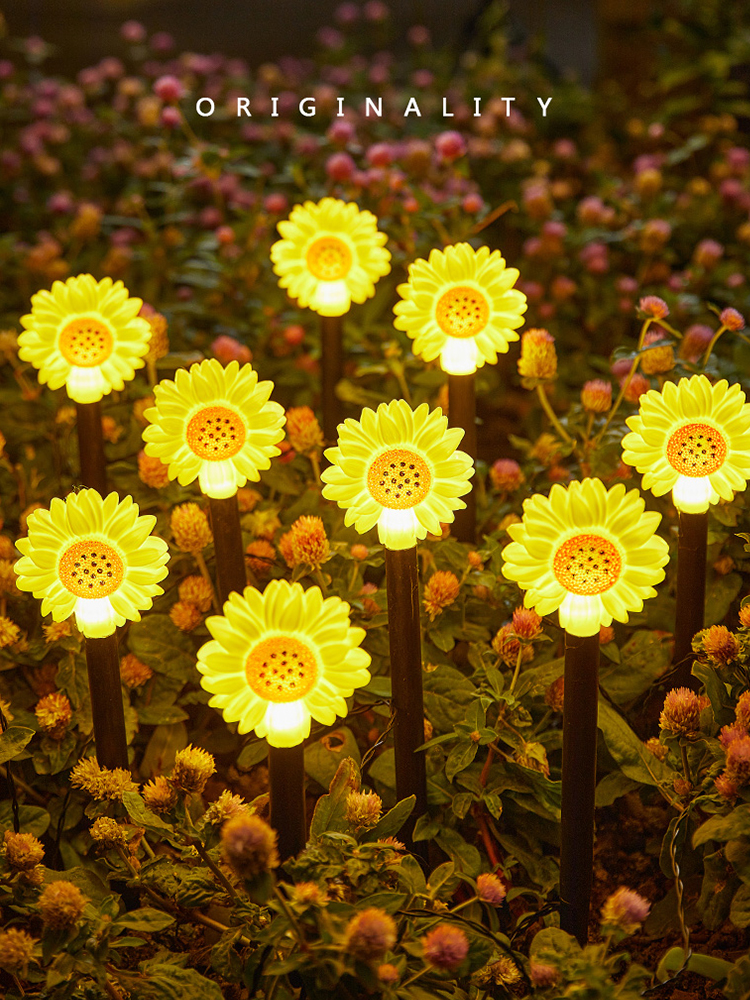 Solar Outdoor Colored Lights For Home Mushroom Ground Lamp Lawn Garden Atmosphere Landscape Lamp Layout Decorative Lights New Arrival