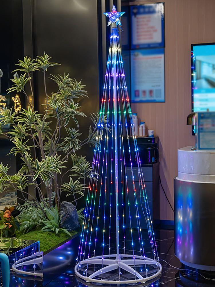 Christmas Decorations RGB Colorful Color Changing Remote Control Christmas Tree Ornaments For Home Glowing Creative Gifts