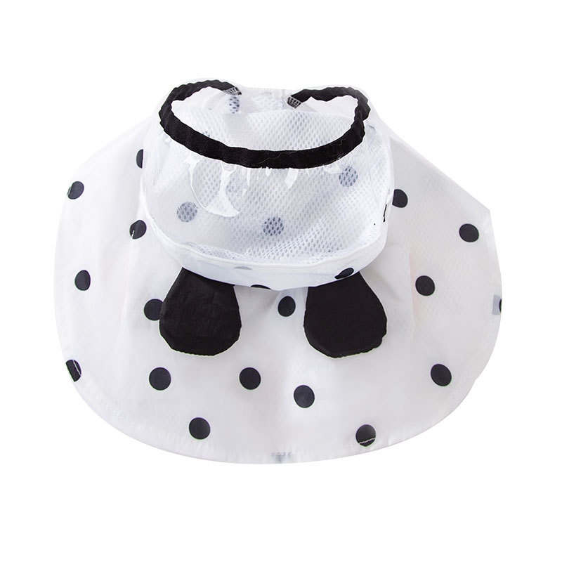 Puppy Dog Pet Polka Dot Two Feet All-Inclusive Hippie Dog Cute Bichon Waterproof Clothing Dog Walking Raincoat Easiest for Match Small and Medium Size