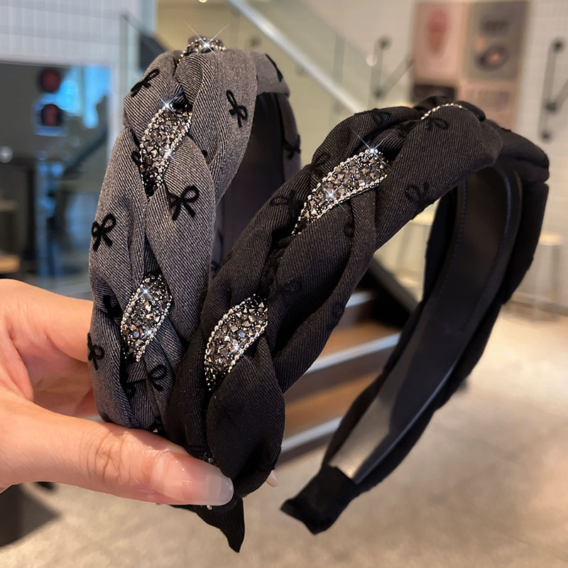 Bows High Skull Top Headband Female 2024 New Arrival Fancy Face Wash Hair Band Western Style Fashion All-Matching Hair Clip Headdress
