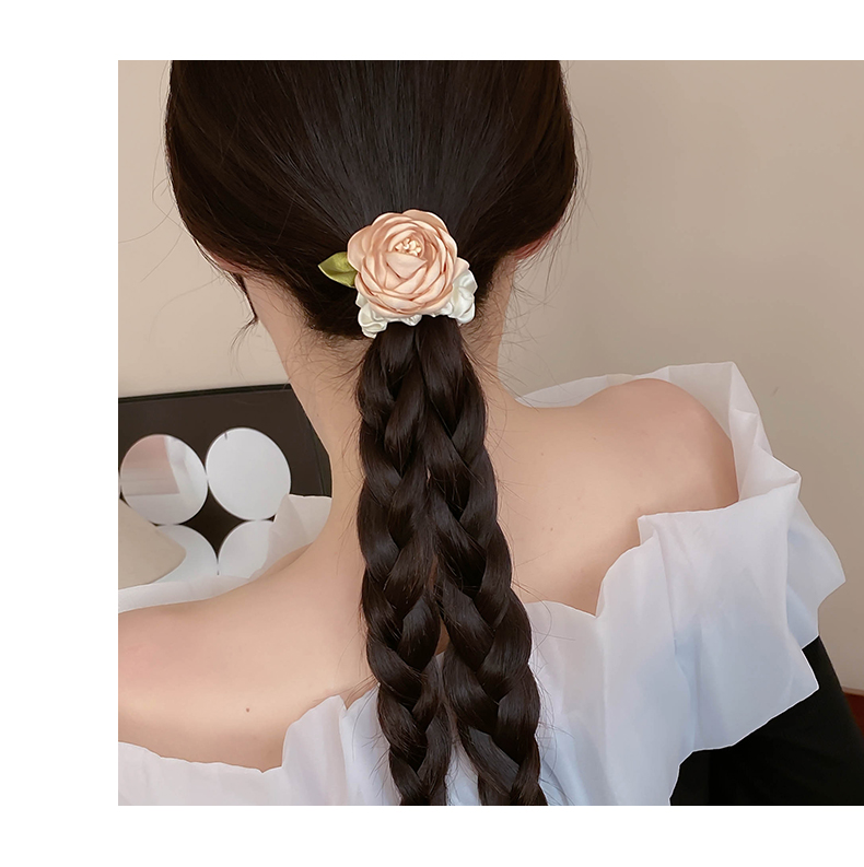 Elegant Flower Ponytail Hair Band