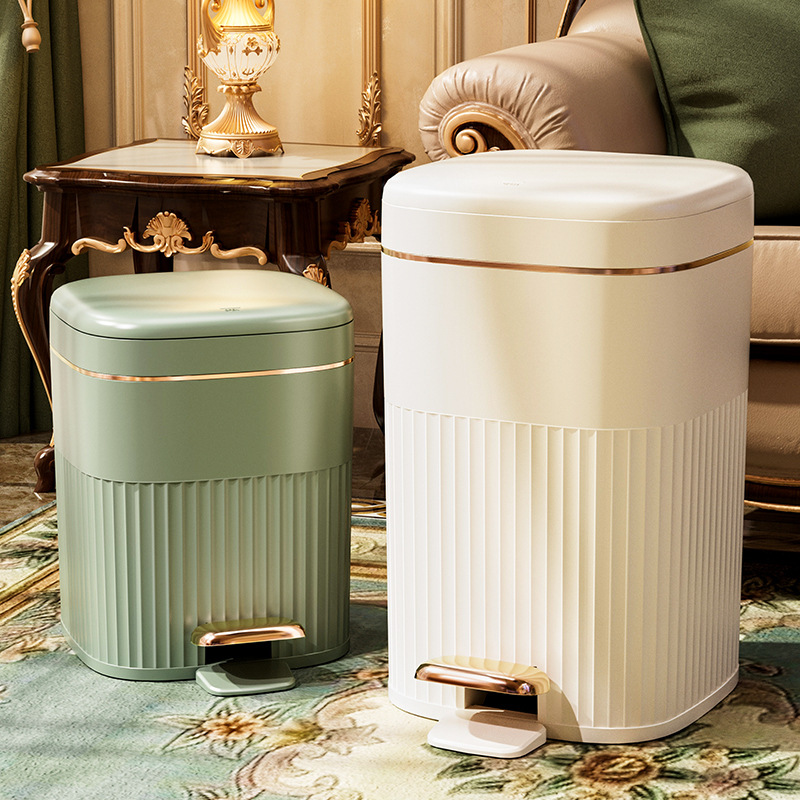 Trash Can For Home Large New Toilet Toilet Living Room Bedroom Accessible Luxury Now Large Capacity with Lid Pedal Type